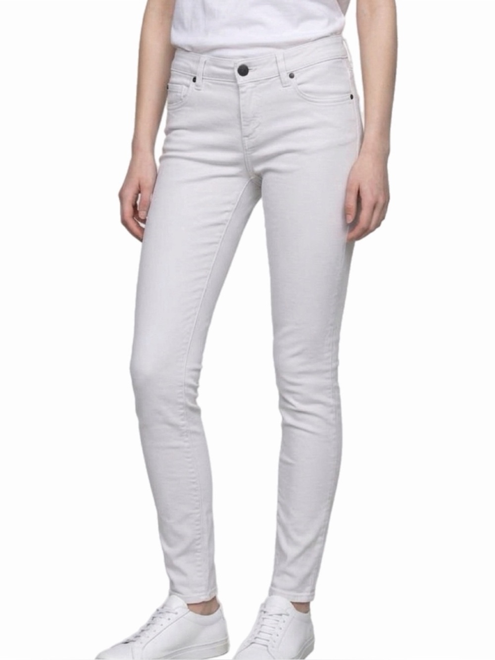 KUT FROM THE KLOTH white MIA Toothpick Skinny Jeans for Women Size 8